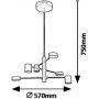 Lampa wisząca x30 W czarna 6355 Rabalux zdj.2