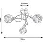 Lampa podsufitowa 3x40 W chrom-przydymiona 5348 Rabalux Tamara zdj.2