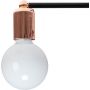 Lampa podsufitowa 4x60 W czarna-różowe złoto OSW04014 TooLight Loft zdj.3