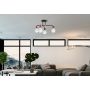 Lampa podsufitowa 4x60 W czarna-różowe złoto OSW04014 TooLight Loft zdj.4