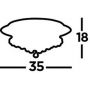 Lampa podsufitowa 4x33 W złota 34044GO Searchlight Hanna zdj.3