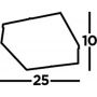 Lampa podsufitowa 2x60 W mosiądz 676926AB Searchlight Flush zdj.2