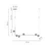 Lampa wisząca 6x20 W czarna MP00966 Step Into Design Simply zdj.2