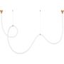 Lampa wisząca 1x45 W złota MD10214GOLD Step Into Design Snake zdj.1