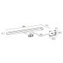 Kinkiet 1x8 W chrom FE030 Sapho Felina zdj.2