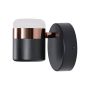 Kinkiet 1x7 W czarny-złoty D9926Wblack Step Into Design Pocco zdj.3