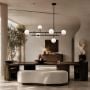Lampa wisząca 6x10 W biała-czarna DN1507black Step Into Design Moderno zdj.4