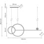 Lampa wisząca 3x40 W czarna MP0082L120 Step Into Design New Age zdj.2