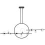 Lampa wisząca x5 W czarna-przezroczysta MP0083L145 Step Into Design Orion zdj.1