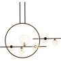 Lampa wisząca x5 W czarna-przezroczysta MP0083L145 Step Into Design Orion zdj.3