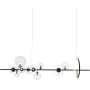 Lampa wisząca x5 W czarna-przezroczysta MP0084L120 Step Into Design Orion zdj.1