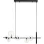 Lampa wisząca x5 W czarna-przezroczysta MP0084L90 Step Into Design Orion zdj.1