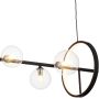 Lampa wisząca x5 W czarna-przezroczysta MP0084L90 Step Into Design Orion zdj.3