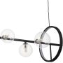 Lampa wisząca x5 W czarna-przezroczysta MP0084L90 Step Into Design Orion zdj.4