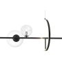 Lampa wisząca x5 W czarna-przezroczysta MP0084L90 Step Into Design Orion zdj.5
