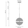 Lampa wisząca 2x12 W biała-złota MP00941 Step Into Design Sfera zdj.2