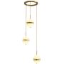 Lampa wisząca 3x12 W biała-złota MP00943 Step Into Design Sfera zdj.3