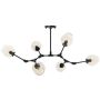 Lampa wisząca 6x60 W czarna-bursztynowa ST12326blackamber Step Into Design Modern Orchid zdj.1
