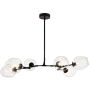 Lampa wisząca 6x60 W czarna-przezroczysta ST12326blacktransparent Step Into Design Modern Orchid zdj.1