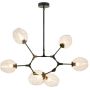 Lampa wisząca 6x60 W czarna-przezroczysta ST12326blacktransparent Step Into Design Modern Orchid zdj.4