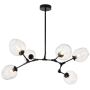 Lampa wisząca x60 W czarna-przezroczysta ST12329blacktransparent Step Into Design Modern Orchid zdj.2