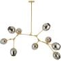 Lampa wisząca x60 W złota-szary/popielaty ST12329goldsmoky Step Into Design Modern Orchid zdj.1