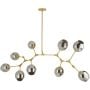 Lampa wisząca x60 W złota-szary/popielaty ST12329goldsmoky Step Into Design Modern Orchid zdj.2