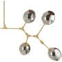 Lampa wisząca x60 W złota-szary/popielaty ST12329goldsmoky Step Into Design Modern Orchid zdj.4