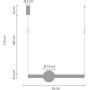 Lampa wisząca 1x12 W mosiądz ST1688S Step Into Design O-Line zdj.2