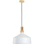 Lampa wisząca 1x60 W biała-drewno ST5097A Step Into Design Nordic Woody zdj.1