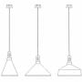 Lampa wisząca 1x60 W biała-drewno ST5097A Step Into Design Nordic Woody zdj.2