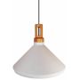Lampa wisząca 1x60 W biała-drewno ST5097B Step Into Design Nordic Woody zdj.1