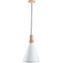 Lampa wisząca 1x60 W biała-drewno ST5097C Step Into Design Nordic Woody zdj.1