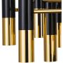 Lampa wisząca x20 W czarna-złota ST571913 Step Into Design Golden Pipe zdj.3