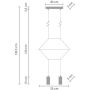 Lampa wisząca 2x10 W czarna ST59612 Step Into Design Linea zdj.2