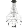 Lampa wisząca x10 W czarna ST596120 Step Into Design Linea zdj.1