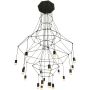 Lampa wisząca x10 W czarna ST596120 Step Into Design Linea zdj.3