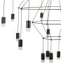 Lampa wisząca x10 W czarna ST596120 Step Into Design Linea zdj.4