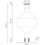 Lampa wisząca 4x10 W czarna ST59614 Step Into Design Linea zdj.2