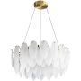 Lampa wisząca x20 W biała-mosiądz ST62898 Step Into Design Piuma zdj.1