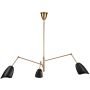 Lampa wisząca 3x40 W czarna-złota ST8625Pblack Step Into Design Ragno zdj.1