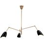 Lampa wisząca 3x40 W czarna-złota ST8625Pblack Step Into Design Ragno zdj.2