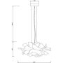 Lampa wisząca 2x40 W biała ST8879Pwhite Step Into Design Peony zdj.2