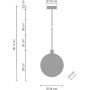 Lampa wisząca 1x10 W złota-marmur ST895024 Step Into Design Marble zdj.2