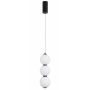 Lampa wisząca 1x12 W biała-czarna STCP2312223Lblack Step Into Design Perla zdj.1