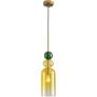 Lampa wisząca 1x40 W zielona-złota-żółta STDN399A Step Into Design Pastello zdj.1