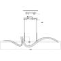 Lampa wisząca 1x50 W przezroczysta-złota STMD2405161 Step Into Design Ritz zdj.2