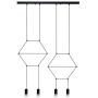 Lampa wisząca 4x10 W czarna XT0684P Step Into Design Linea zdj.1