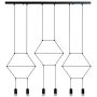 Lampa wisząca 6x10 W czarna XT1006P Step Into Design Linea zdj.1