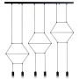 Lampa wisząca 6x10 W czarna XT1006P Step Into Design Linea zdj.3